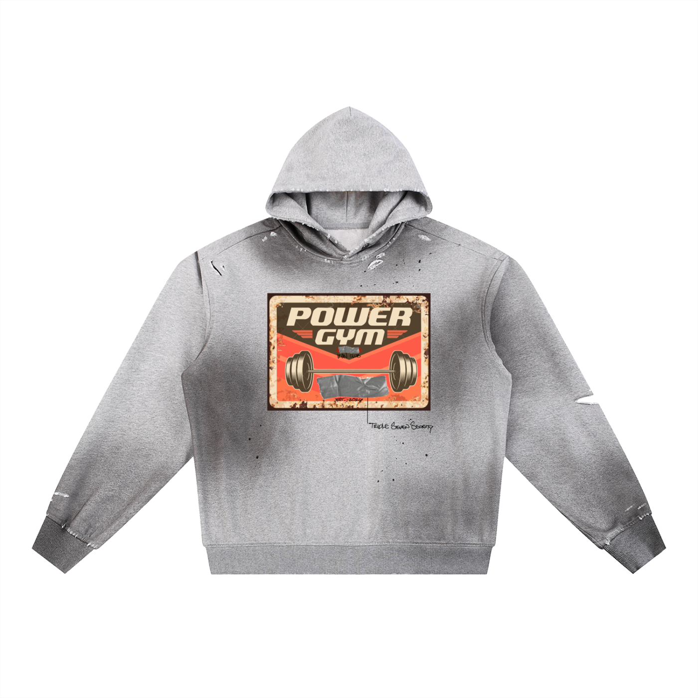 Sun Fade Power Gym Hoodie